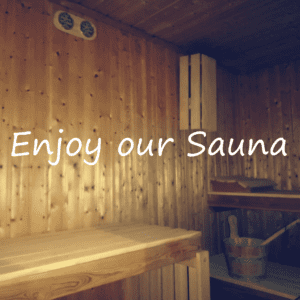 Sauna (fits 3 persons)